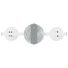 vidaXL Ceiling Spotlight with Spotlights White 25.5 x 8 x 16 cm Metal