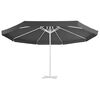 vidaXL Replacement Fabric for Outdoor Parasol Anthracite 515 cm