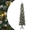 vidaXL Artificial Christmas Tree with 300 LEDs with Stand Green 240 cm