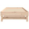 vidaXL Pull-out Day Bed without Mattress 2x(80x200) cm Solid Wood Pine