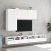 vidaXL TV Wall Cabinet White 60x30x30 cm Engineered Wood