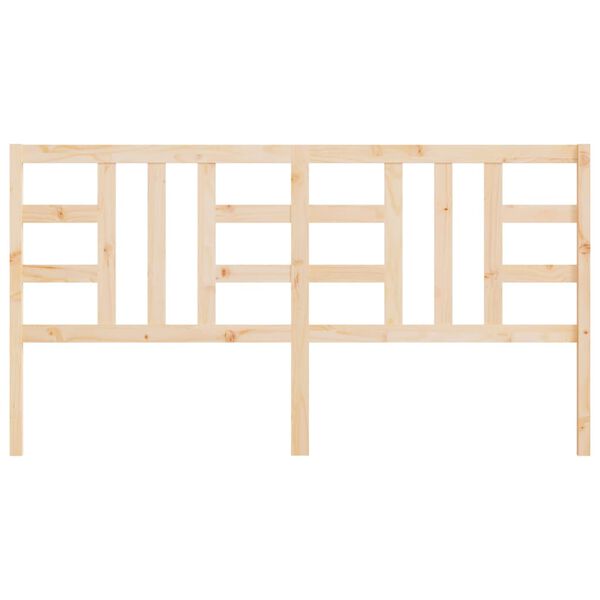 vidaXL Bed Headboard 186x4x100 cm Solid Wood Pine