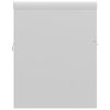 vidaXL Sink Cabinet with Built-in Basin High Gloss White Engineered Wood