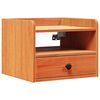 vidaXL Bedside Table 2 pcs Wax Brown 38 x 36 x 29.5 cm Solid pine wood