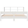 vidaXL Bookcase Bed without Mattress White 180x200 cm Super King Solid Wood Pine