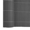 vidaXL Garden Fence Double-Sided Grey 1.8x5 m PVC