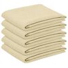vidaXL Table Cloth 5 pcs Rectangular Cream White 110 x 140 cm