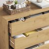 vidaXL Drawer Cabinet OTTA 76.5x39.5x90cm Solid Wood Pine