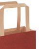 vidaXL Paper Bags 250 pcs with Handles Red 26x12x35 cm