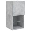vidaXL 8 Piece TV Wall Units with LED Concrete Grey Engineered Wood