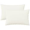 vidaXL Cushion Cover 2 pcs HEERLEN White 30 x 50 cm Fabric