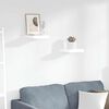vidaXL Floating Wall Shelves 2 pcs High Gloss White 23x23.5x3.8 cm MDF