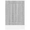 vidaXL Dishwasher Panel Lucca Grey Sonoma Engineered Wood