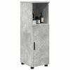 vidaXL Bathroom Cabinet with Storage Concrete Grey 30 x 35 x 95 cm