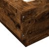 vidaXL Bed Frame without Mattress Smoked Oak 75x190 cm Small Single