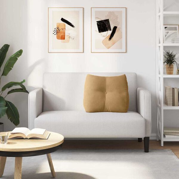 vidaXL Back Pillow Brown 60 x 24 x 50 cm Velvet