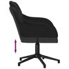 vidaXL Office Chair Height Adjustable Black 56 x 61.5 x 72 cm Velvet