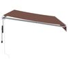 vidaXL Automatic Retractable Awning Brown 350x250 cm