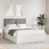 vidaXL Bed Frame with Upholstered Headboard Light Grey 150 x 200 cm