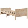 vidaXL Bed Frame with Headboard Brown 80 x 200 cm Engineered Wood