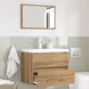 vidaXL Bathroom Furniture Set with Drawer 2 pcs Artisan Oak