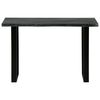vidaXL Console Table Solid Mindi Wood 110x35x75 cm Grey