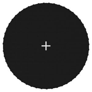 vidaXL Jumping Mat Fabric Black for 10 Feet/3.05 m Round Trampoline