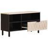 vidaXL TV Cabinet White Wash Finish 80 x 33 x 46 cm Solid Mango Wood