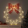 vidaXL Wreath with 80 LEDs Warm white 92 x 92 x 9.5 cm Acrylic