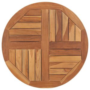 vidaXL Tabletop | Teak | Solid wood | Medium | Durable | Round | Rustic