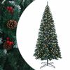 vidaXL Artificial Hinged Christmas Tree 400 cm 600 LEDs Warm White
