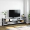 vidaXL TV Cabinet Grey Sonoma 180x30x50 cm Engineered Wood and Metal