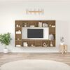 vidaXL TV Cabinet Set 4 pcs Brown 37 x 37 x 142.5 cm Engineered Wood