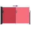 vidaXL Retractable Side Awning Red 120x600 cm