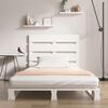vidaXL Bed Frame without Mattress White 90x190 cm Single Solid Wood Pine Single
