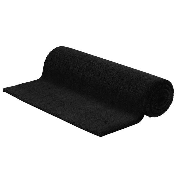 vidaXL Door Mat Black 100x200 cm Tufted Coir