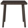 vidaXL Garden Coffee Table Rectangular Brown 40x40x37 cm Poly Rattan