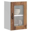 vidaXL Kitchen Wall Cabinet with Glass Door Kalmar Old Wood Engineered Wood