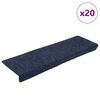 vidaXL Stair Mats Self-adhesive 20 pcs 65x21x4 cm Anthracite Rectangular Edge