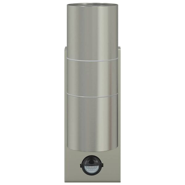 vidaXL Outdoor Wall Light Silver 7 x 10 x 22 cm