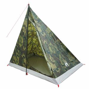 vidaXL Backpacking Tent 2-Person Camouflage