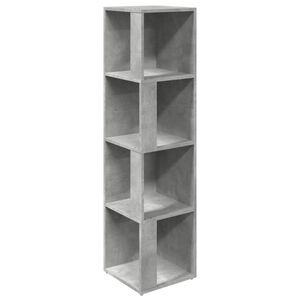vidaXL Corner Cabinet Concrete Grey 33x33x132 cm Engineered Wood