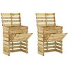 vidaXL Slatted Garden Composter 2pcs 80x50x100 cm Impregnated Pinewood