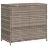 vidaXL Garden Storage Cabinet Grey 83x45x76 cm Poly Rattan