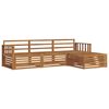 vidaXL Outdoor Sofa Set 4 pcs Natural Solid Acacia Wood