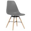vidaXL Dining Chairs 6 pcs Grey PP