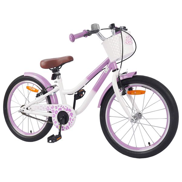 vidaXL Kids Bike 18'' for 5-7 Years Old Purple