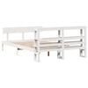vidaXL Bed Frame without Mattress White 150x200 cm King Size Solid Wood Pine