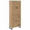 vidaXL Highboard 2 pcs Artisan Oak 69.5 x 34 x 180 cm Engineered Wood