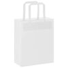 vidaXL Paper Bags 50 pcs with Handles White 18x8x22 cm